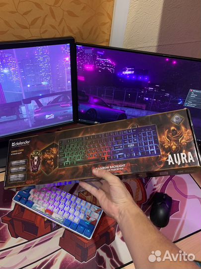 Новый игровой комплект(клавиатура+мышь+коврик)