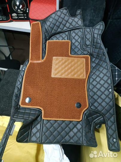 3D автомобильные коврики из экокожи