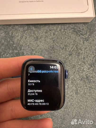 Apple watch series 6 blue 40 mm