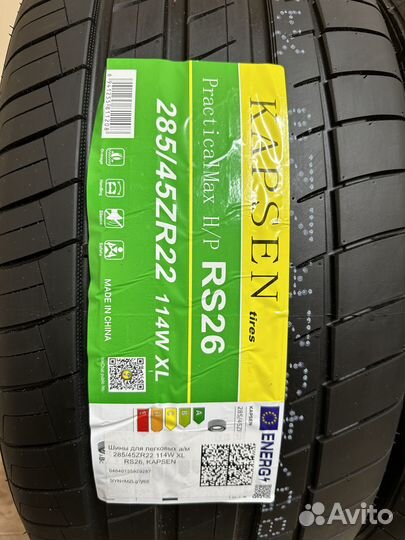 Kapsen RS26 Practical Max HP 285/45 R22 114W