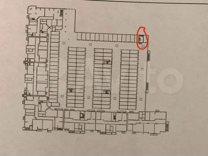 Машиноместо, 18 м²