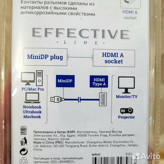 Переходник mini dp на hdmi