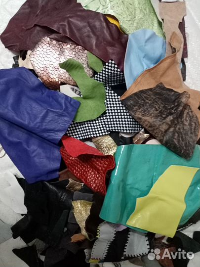 Натуральная кожа, пакет остатков 2.5 кг