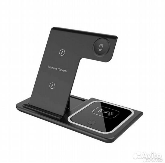 Беспроводная зарядка 3 в 1 с адаптером