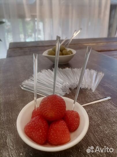 Шпажки для канапе призма лёд прозрачные