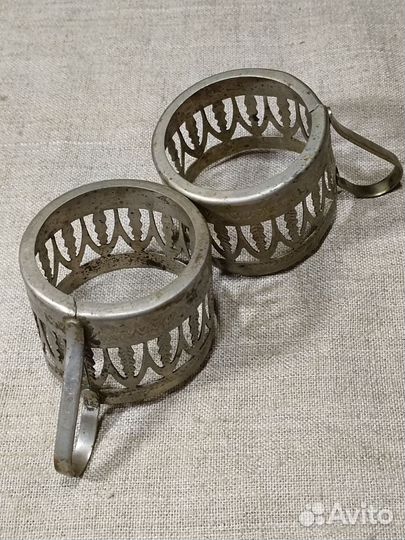 Два подстаканника СССР вместе одним лотом