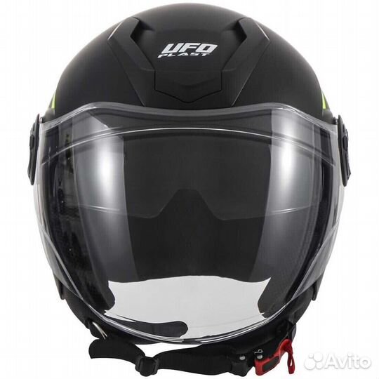 Ufo spirit Urban Jet Motorcycle Мотошлем Black Yel