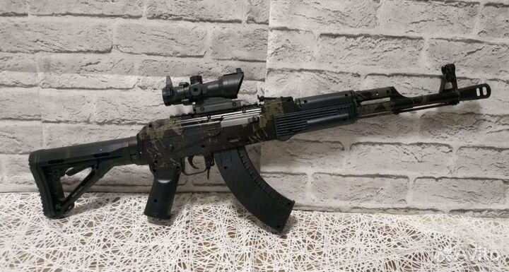 Культовый автомат ак-74 на орбизах полноразмер