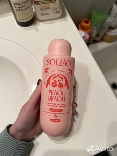 Гель для душа Solzao персик