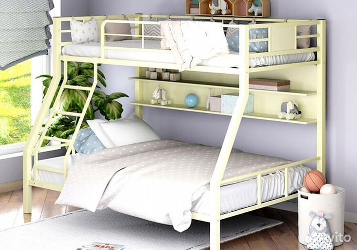 Двухъярусная кровать металлические