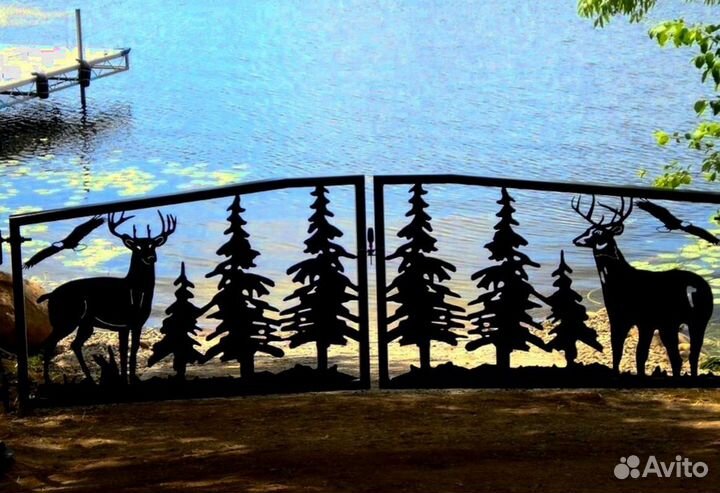 Лестница прямая на металлокаркасе