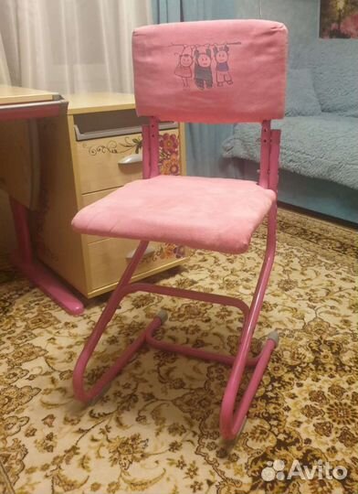 Растущий стол+стул+тумба Дэми