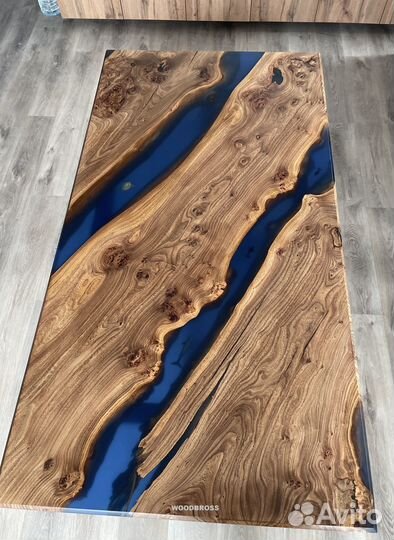 Стол из Эпоксидки и слэба от изготовителя