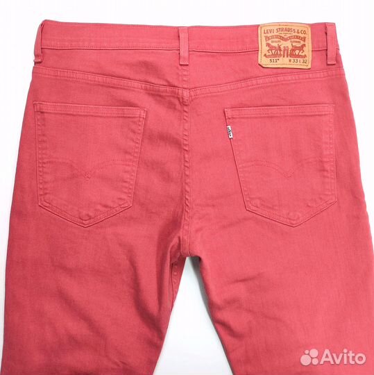 Levis 511 pink jeans W33 L32