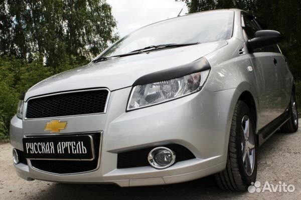 Реснички на фары Chevrolet Aveo Хетчбэк 3-дв