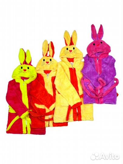 Халат детский Заяц розовый