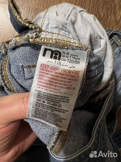 Комбинезон джинсовый Mothercare 116