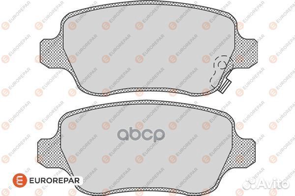 Колодки тормозные дисковые 1617258680 eurorepar