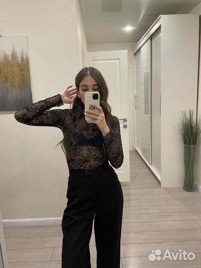 Лонгслив кружевной Befree