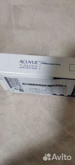 12 шт. Линзы acuvue oasys двухнедельные -3.25