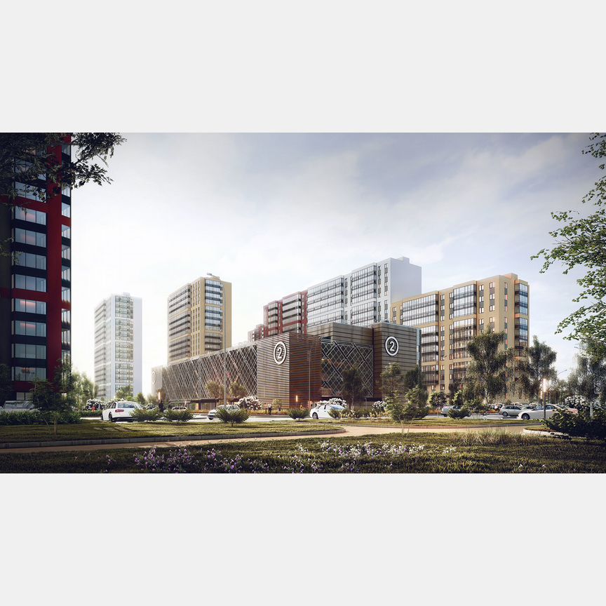 2-к. квартира, 45,6 м², 10/21 эт.