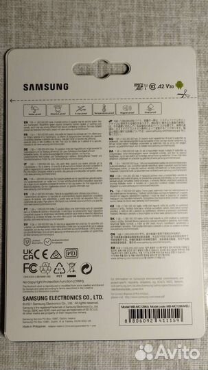 Карта памяти micro sd 128 samsung