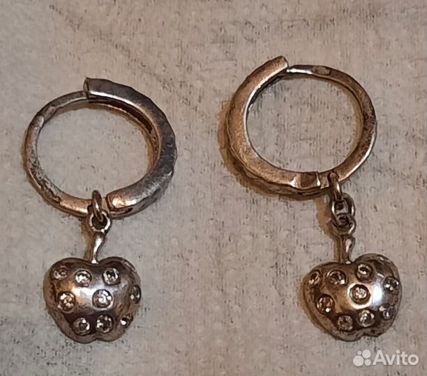 Серьги серебро