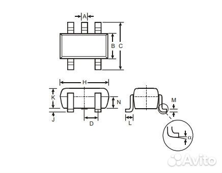 Микросхема AP2112K SOT23-5