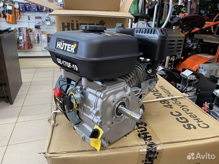 Двигатель бензиновый huter GE-170F-19