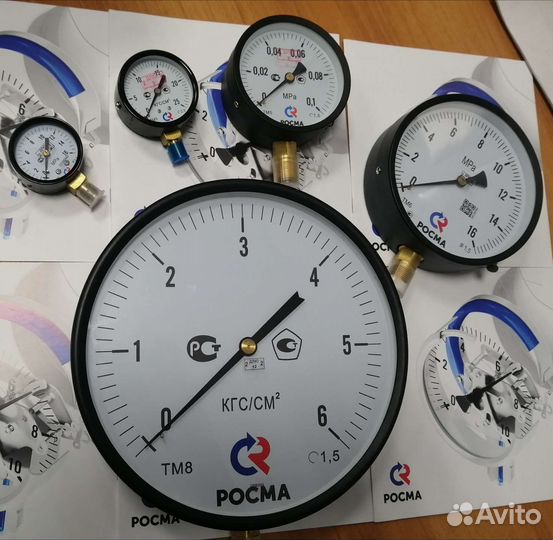 Термоманометры, манометры, термометры