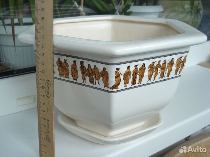 Горшок для цветов керамический 