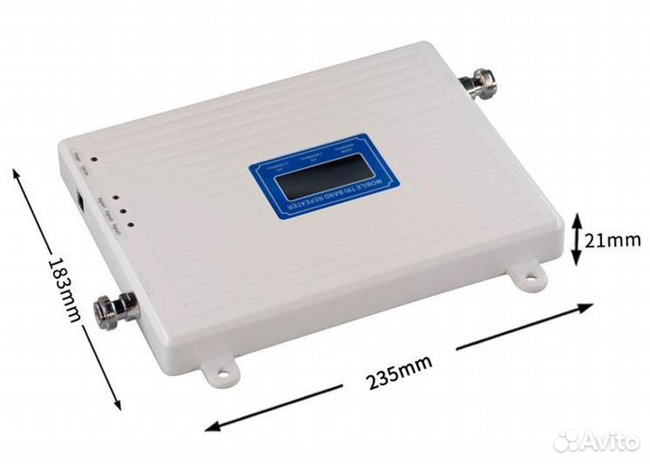 Репитер/усилитель сотовой св. GSM 3G/4G 70dB+2ант