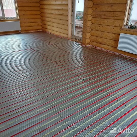 Монтаж теплых полов и отопления