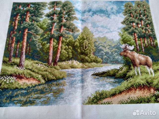 Вышивка Лосиный остров