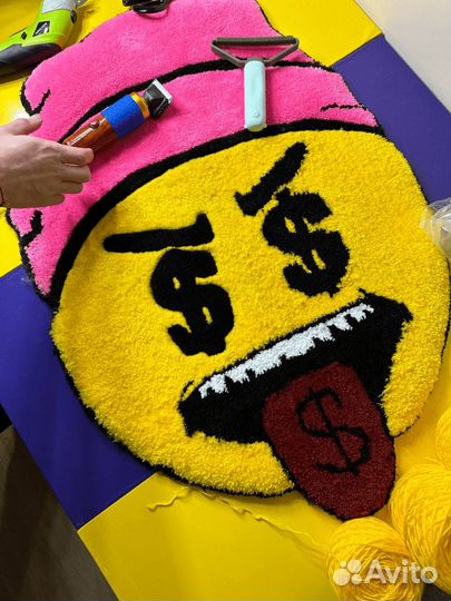 Тафтинговый ковёр ручной работы