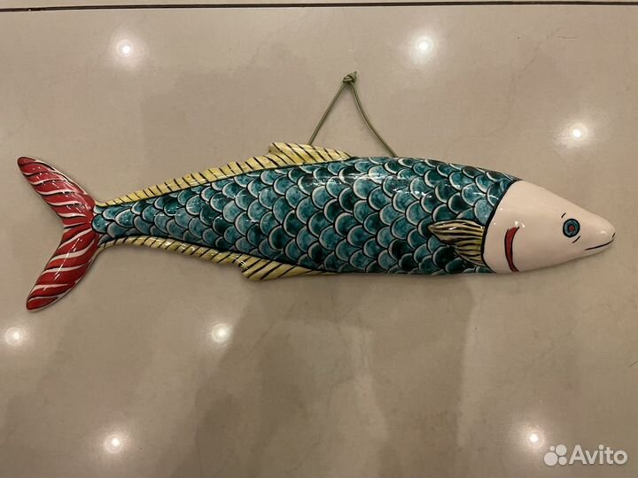 Керамические рыбы ручной работы