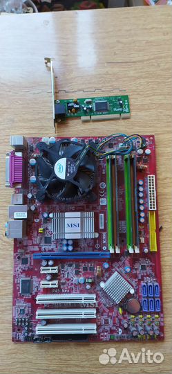 Материнка + проц + память