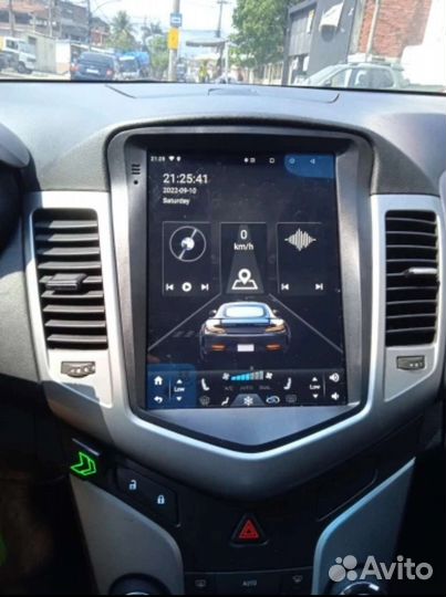 Магнитола chevrolet cruze, тесла стиль, новая