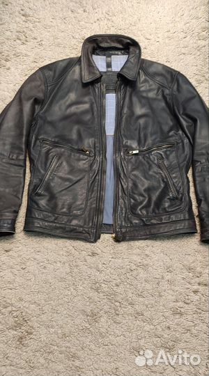 Мужская кожаная куртка Massimo Dutti