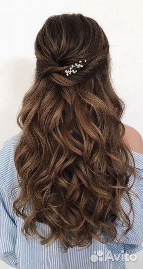 Локоны, укладки, вечерние причёски