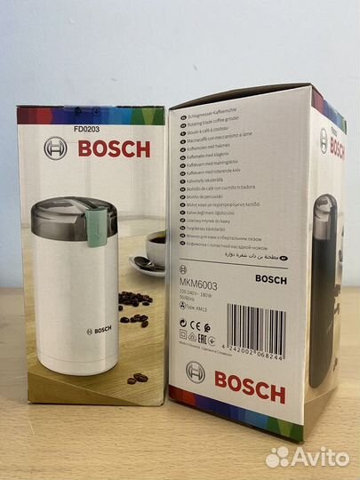 Кофемолка bosch mkm 6003/6000 черная/белая