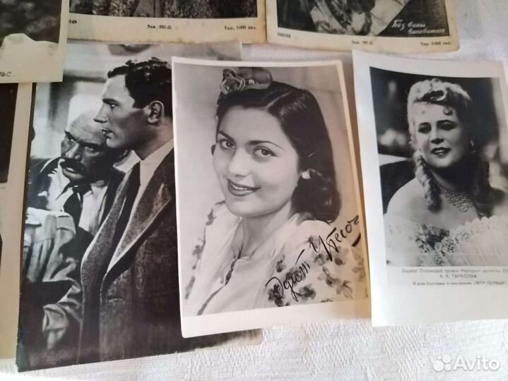 Фото актеров 40-50-х годов и открытки с цветами