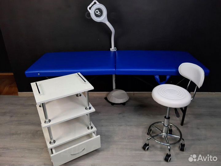 Кушетка для наращивания тележка стул лампа