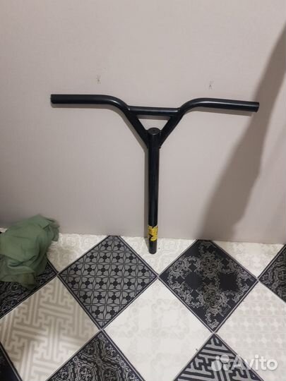 Руль для самоката трюковой чуть гнутый