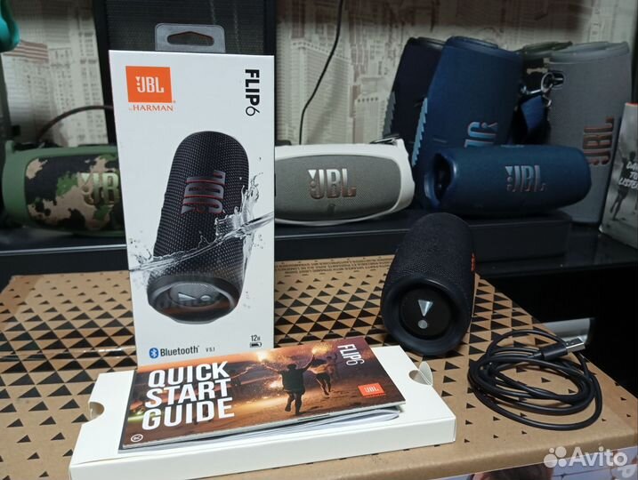 Колонка jbl flip 6 чёрная