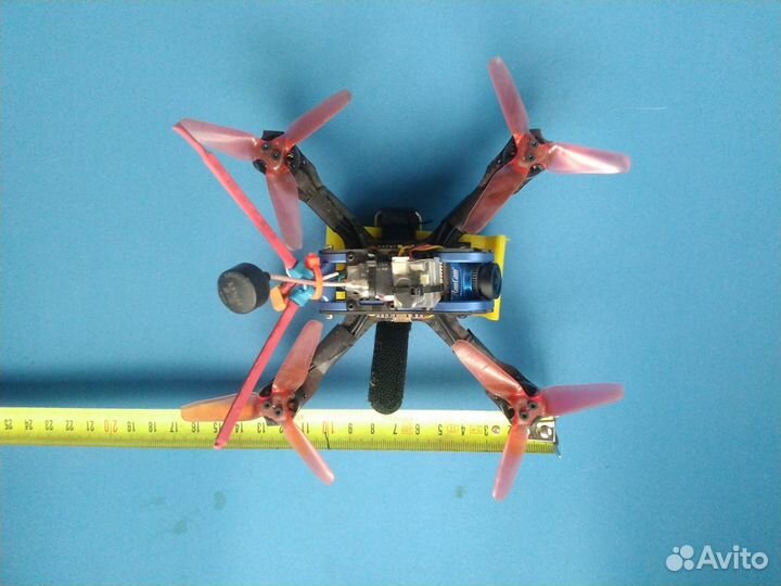 FPV дрон 3' + 9 акб + аппа TaranisX9 + шлем EV800D