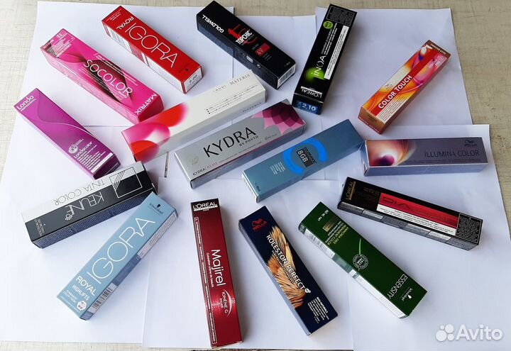 Профессиональные краски в ассортименте