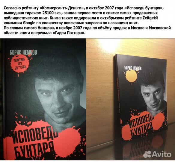 Книга Бориса Немцова 