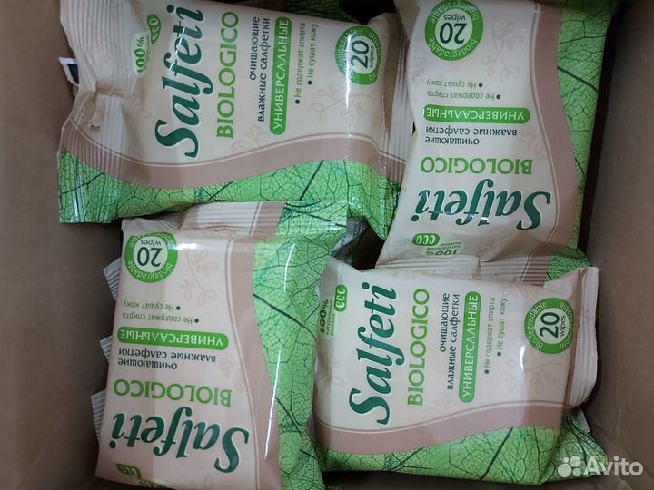 Влажные салфетки очищающие универсальные Salfeti