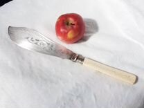 Антикварный сервировочный нож Серебрение Англия